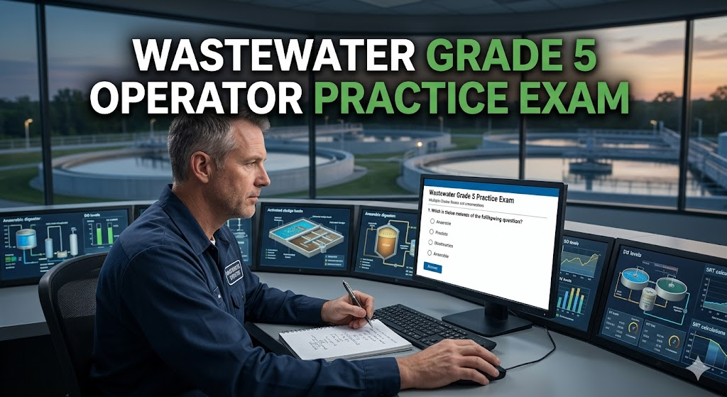 Wastewater Grade 5 Practice Test Banner
