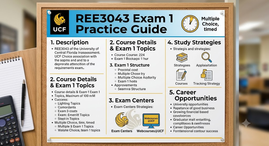 University of Central Florida (UCF) REE3043 Fundamentals of Real Estate Practice Exam 1 Banner