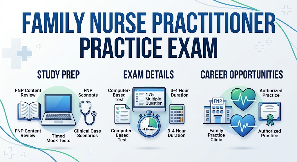 Family Nurse Practitioner Practice Exam Banner
