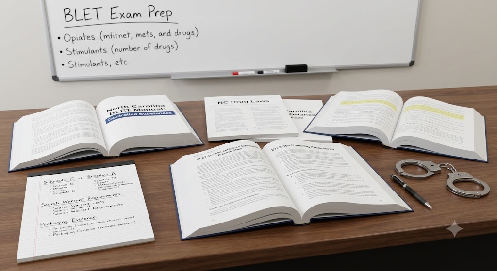 NC BLET Controlled Substances Practice Exam Banner