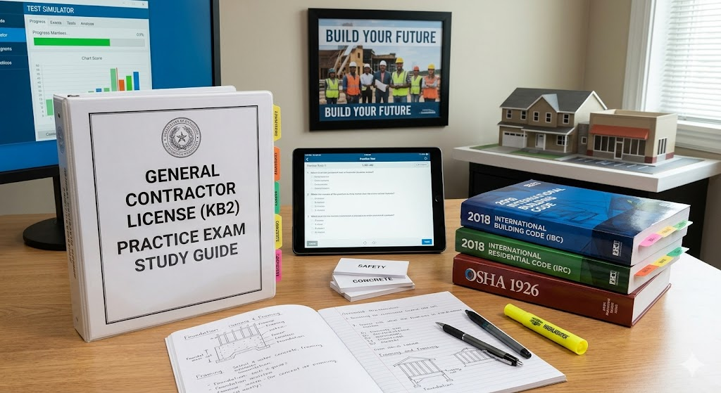 General Contractor License (KB2) Practice Exam Banner