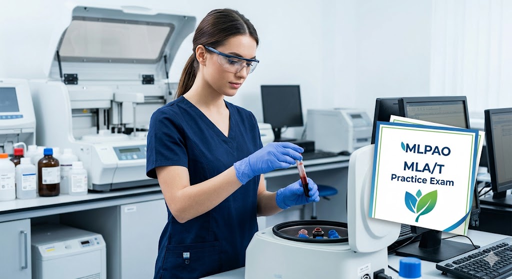 Medical Laboratory Professionals' Association of Ontario (MLPAO) Practice Exam Banner