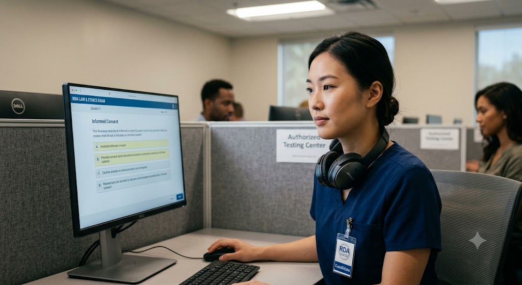 Registered Dental Assistant (RDA) Law and Ethics Practice Exam Banner