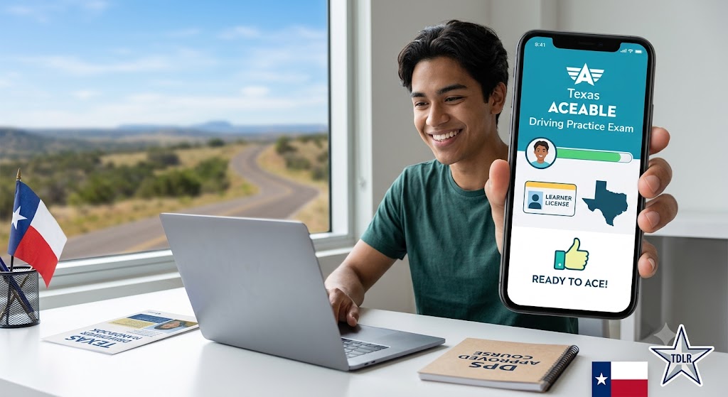 Texas Aceable Driving Practice Exam Banner
