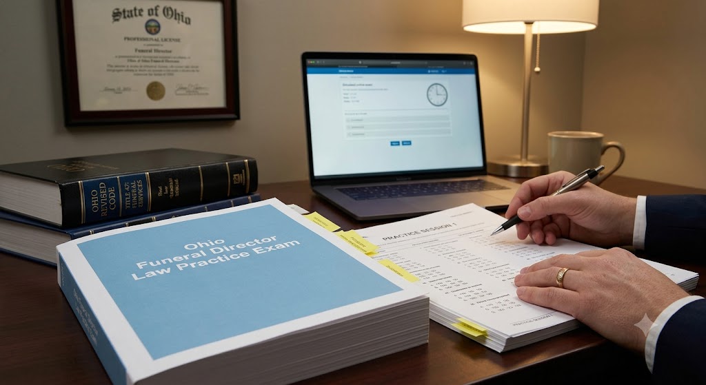 Ohio Funeral Director Law Practice Exam Study Guide Banner