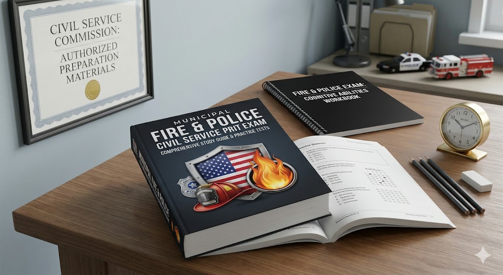 Municipal Fire and Police Civil Service Practice Exam Banner