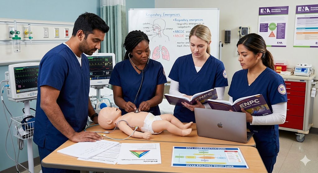 Emergency Nursing Pediatric Course (ENPC) Home Practice Exam Banner