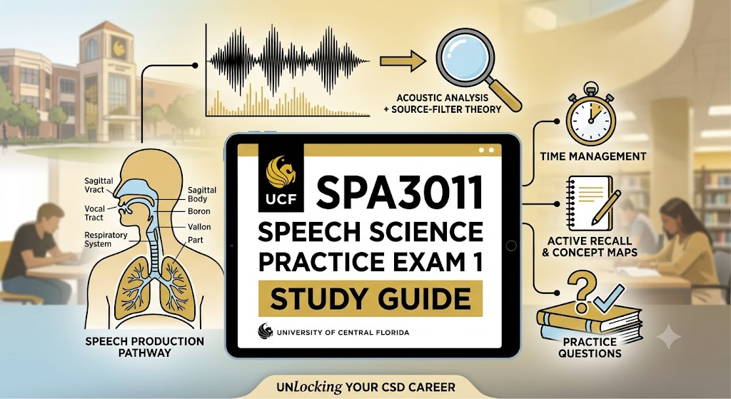 University of Central Florida (UCF) SPA3011 Speech Science Practice Exam 1 Banner