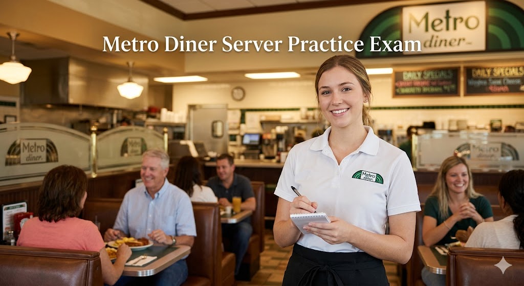 Metro Diner Server Practice Test Banner
