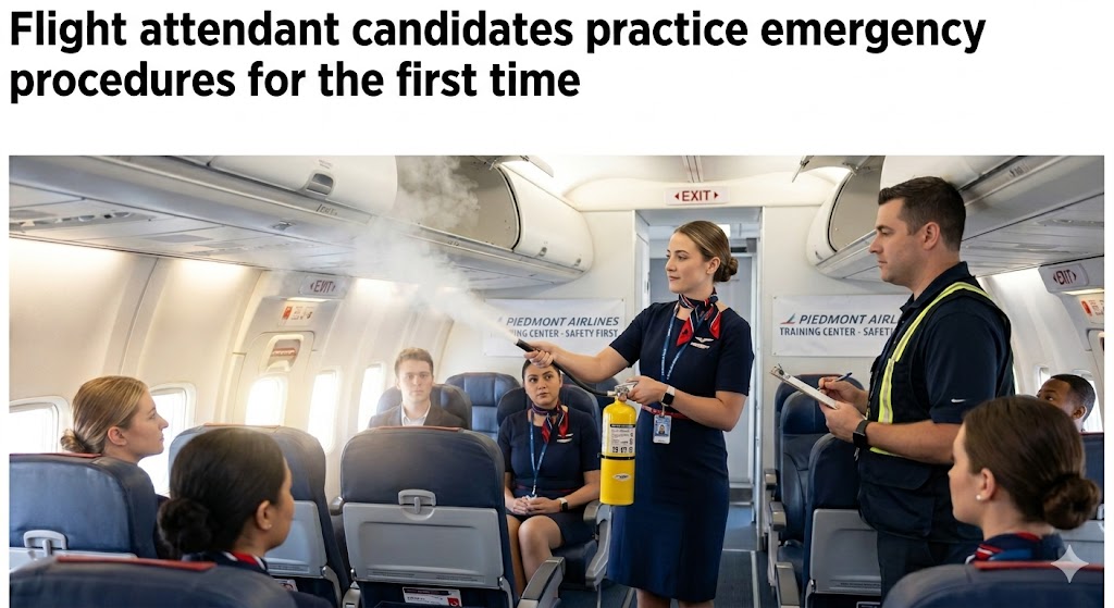Piedmont Flight Attendant (FA) – General Emergency Practice Test Banner