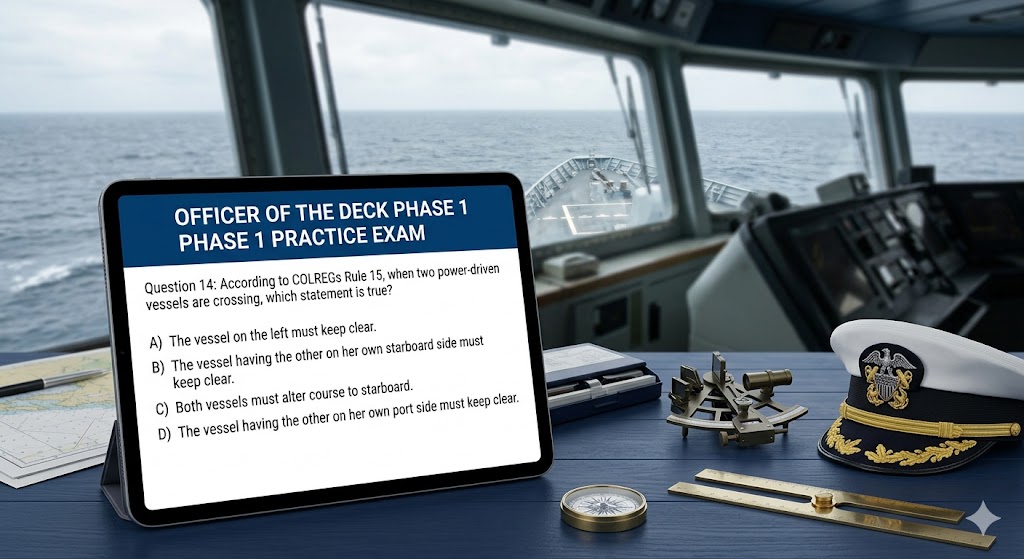 Officer of the Deck Phase 1 Practice Exam Banner