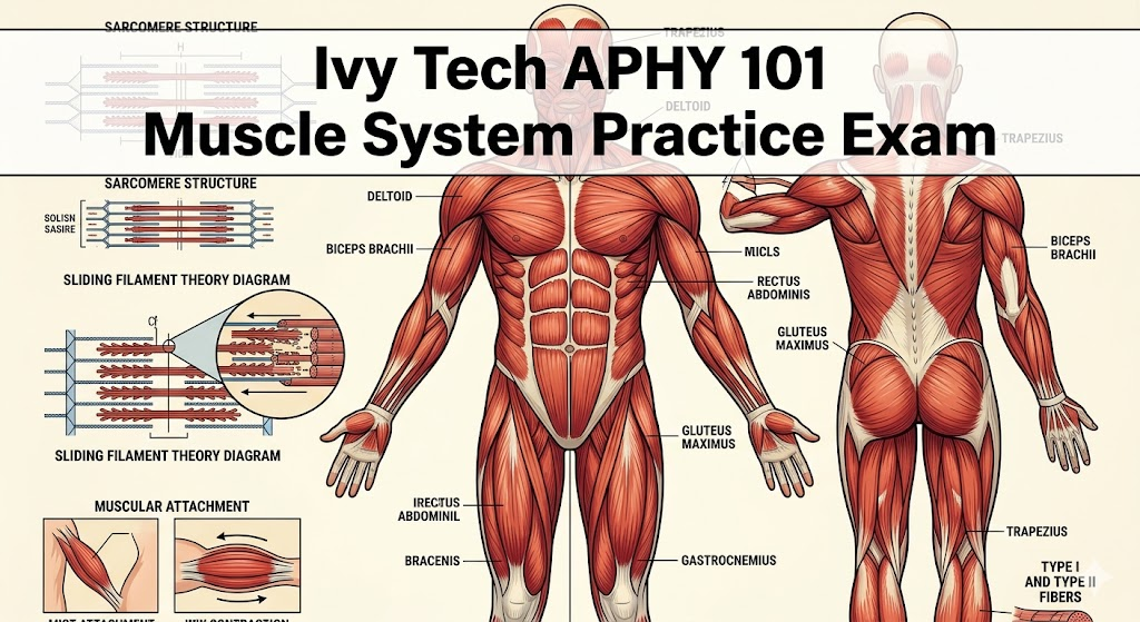 Ivy Tech APHY 101 – Muscle System Practice Test Banner