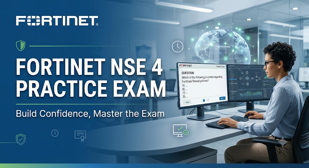 Fortinet Network Security Expert (NSE) 4 Certification Practice Test Banner