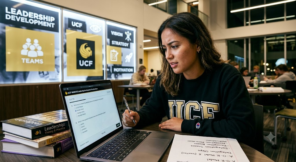University of Central Florida (UCF) MAN4143 Leadership Development Midterm Practice Exam Banner
