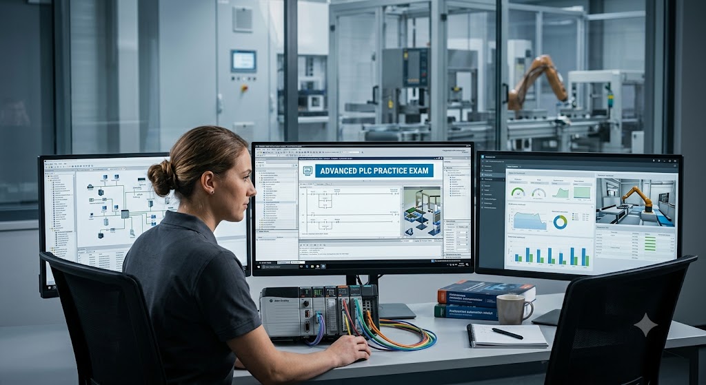 Advanced Programmable Logic Controller (PLC) Practice Test Banner
