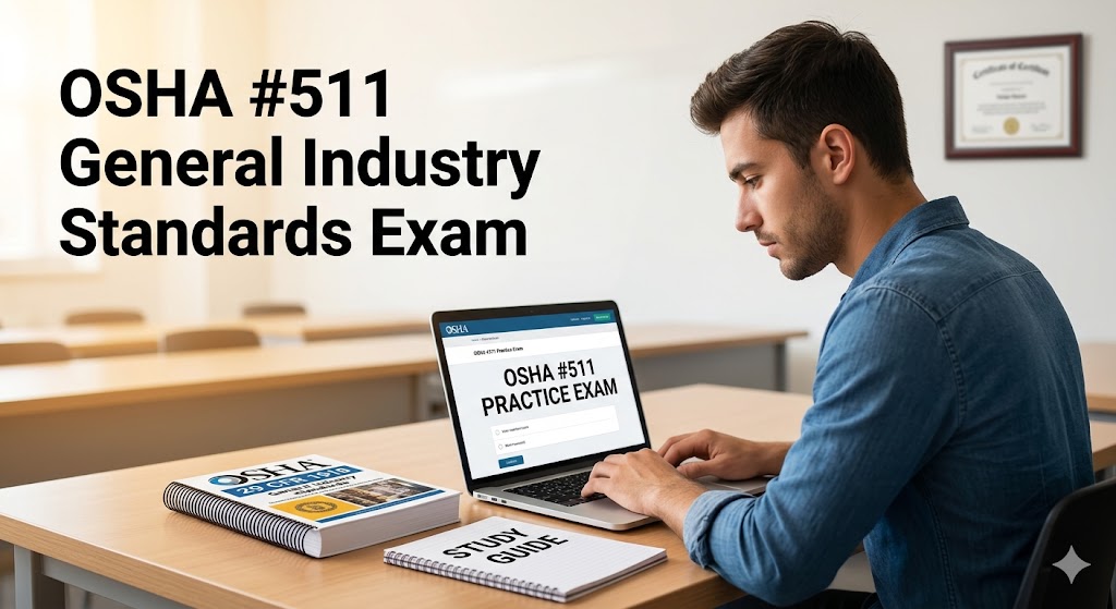 OSHA #511 Occupational Safety and Health Standards for General Industry Practice Exam Banner