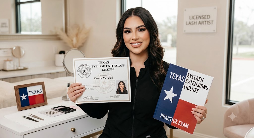 Texas Eyelash Extensions License Practice Exam Banner