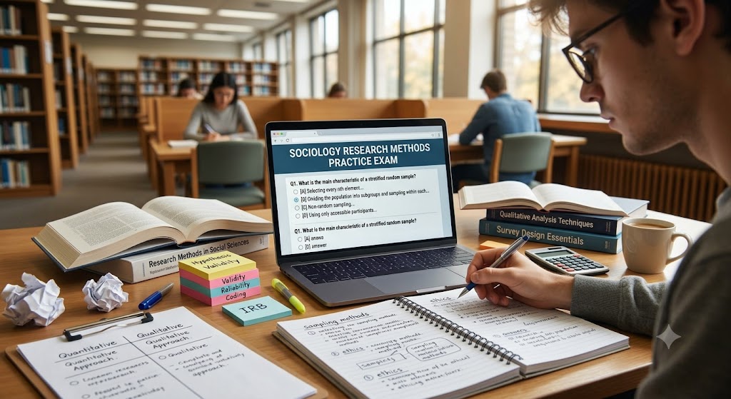 Research Methods – Sociology Practice Exam Banner