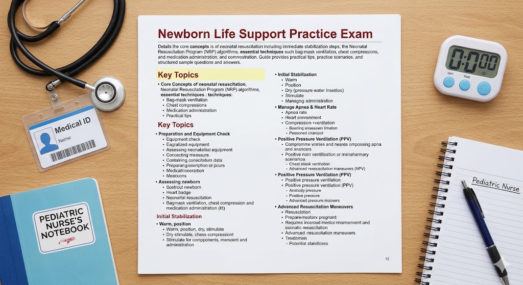 Newborn Life Support Practice Exam: Your Key to Confident Neonatal Resuscitation Banner