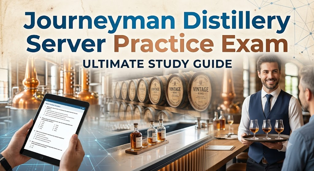 Journeyman Distillery Server Practice Test Banner