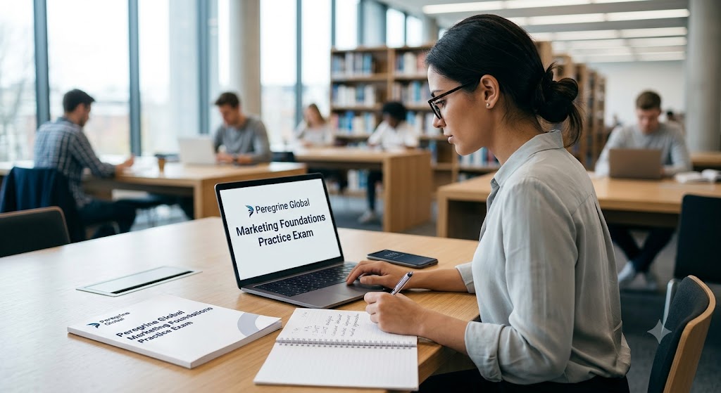 Foundation of Marketing Peregrine Global Practice Test Banner
