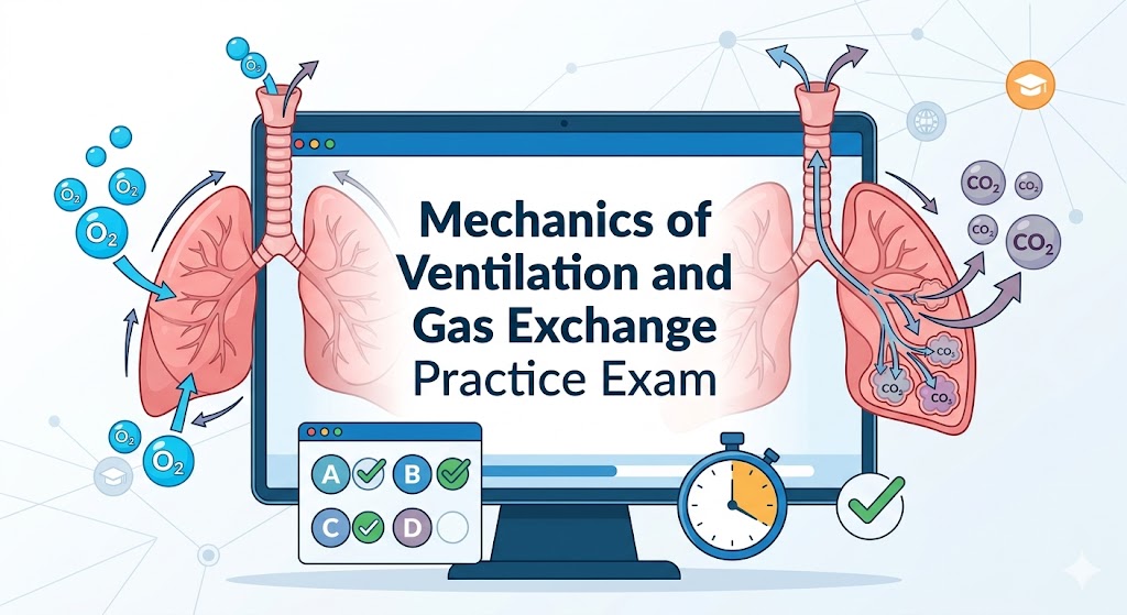 Mechanics of Ventilation and Gas Exchange Practice Test Banner