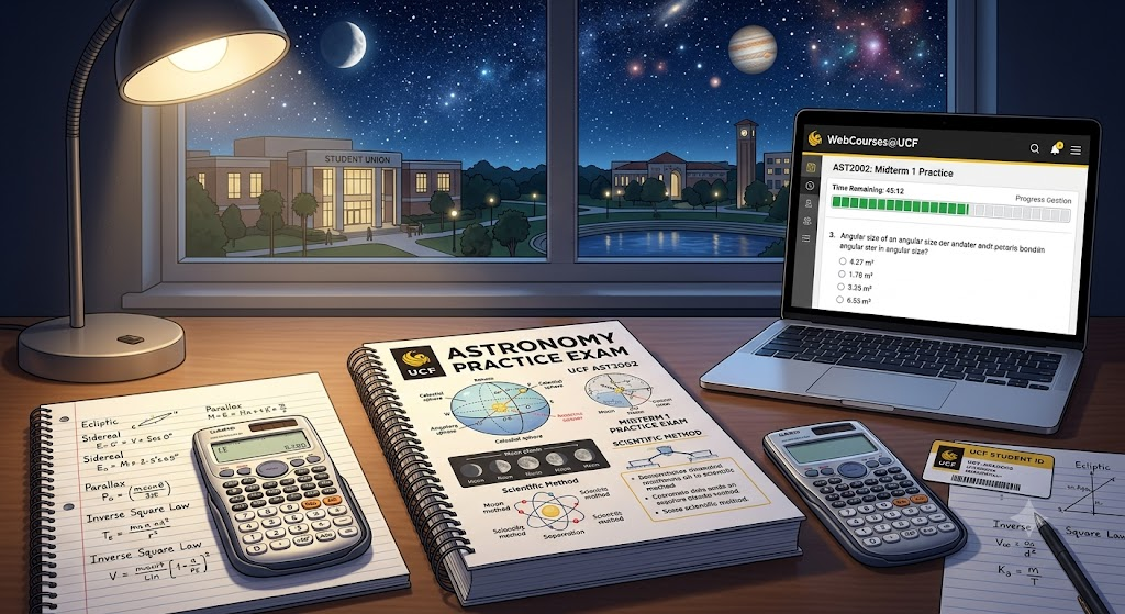 University of Central Florida (UCF) AST2002 Astronomy Midterm 1 Practice Banner