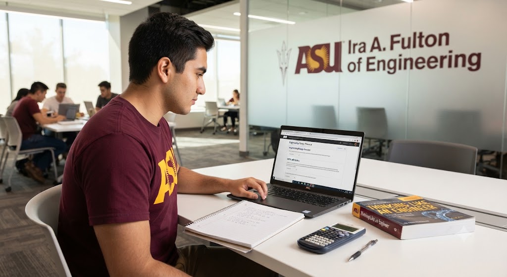 Arizona State University (ASU) FSE100 Introduction to Engineering Practice Exam Banner
