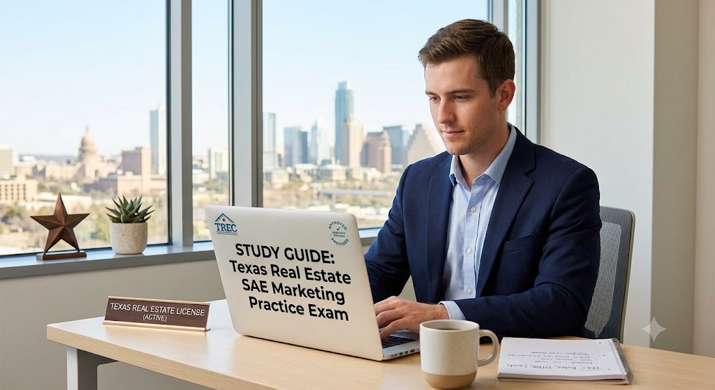 Texas SAE Marketing Practice Exam Banner