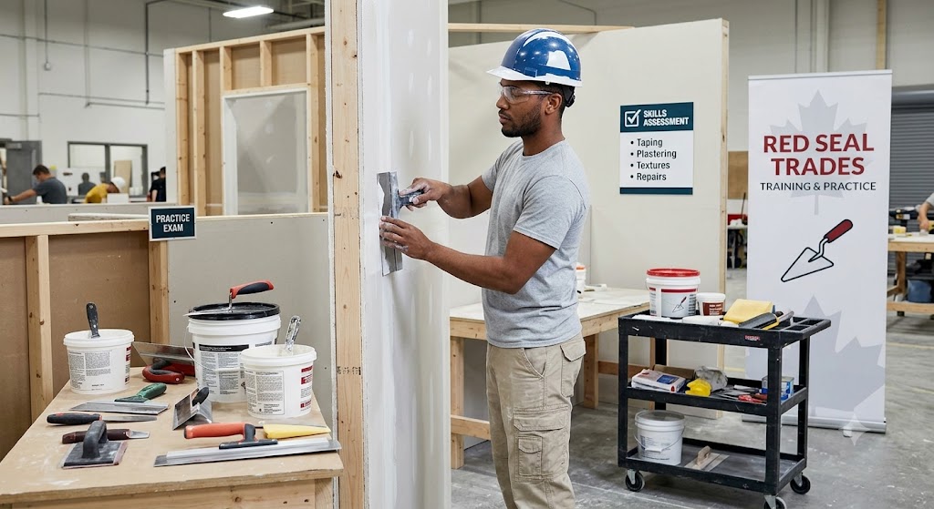 Red Seal Drywall Finisher and Plasterer Practice Exam Banner