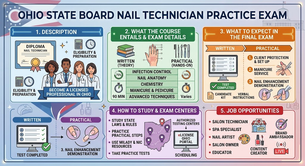 Ohio State Board Nail Technician Practice Exam Banner
