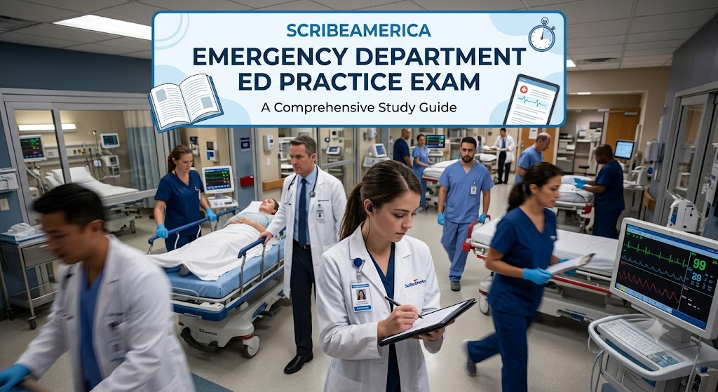 ScribeAmerica Emergency Department ED Practice Exam Banner