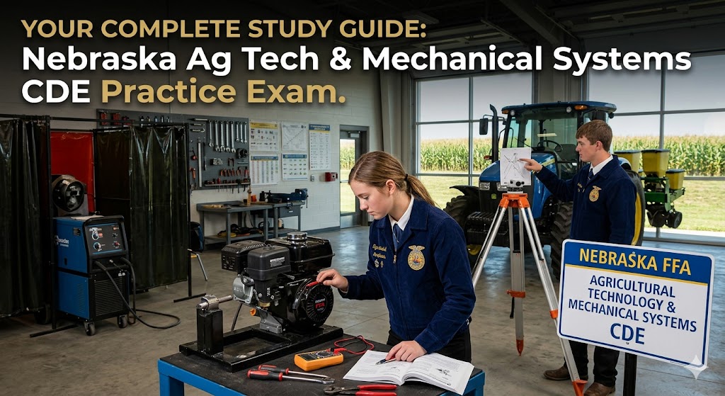 Nebraska Ag Tech & Mechanical Systems CDE Practice Exam Banner