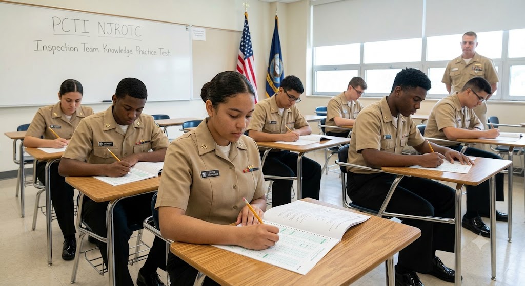 PCTI NJROTC Inspection Team Knowledge Practice Test Banner