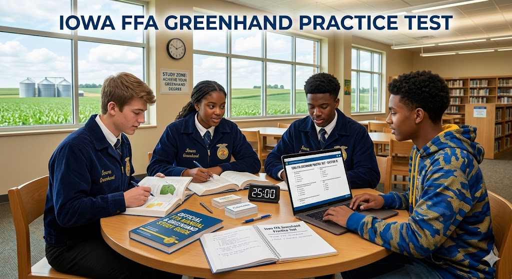 Iowa FFA Greenhand Practice Test Banner