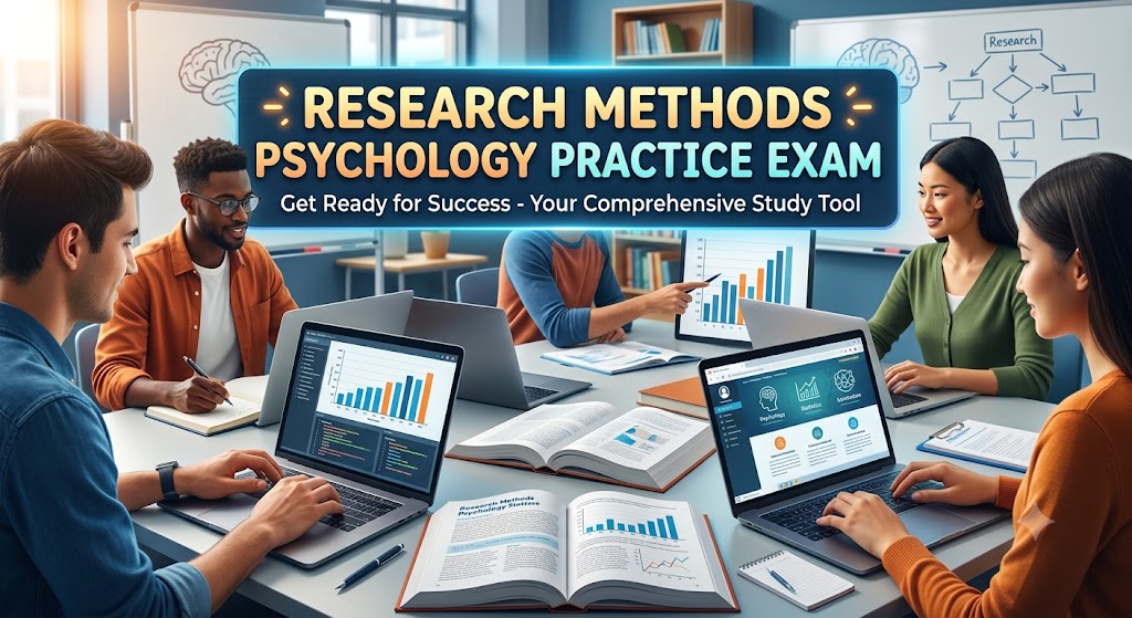 Research Methods – Psychology Practice Exam Banner