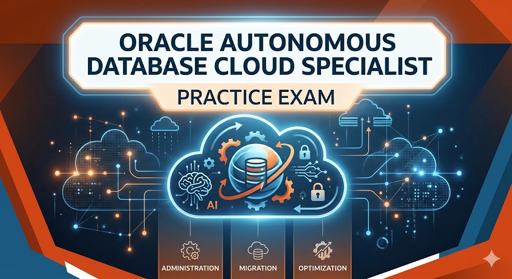 Oracle Autonomous Database Cloud Specialist Practice Test Banner