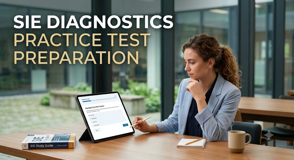 SIE Diagnostics Practice Test Preparation Banner