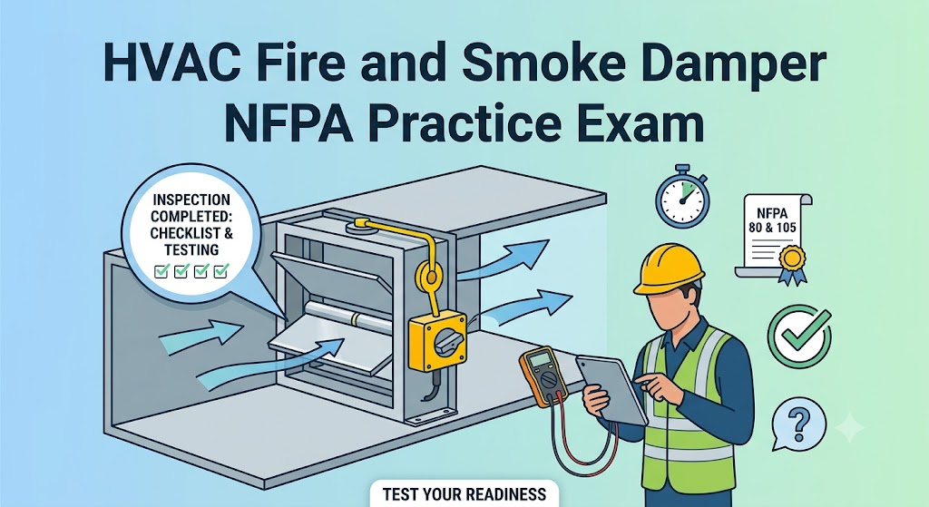 Fire and Smoke Damper Inspection and NFPA Standards for HVAC Systems Practice Test Banner