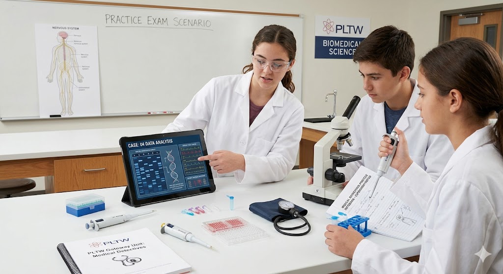 PLTW Medical Detectives Practice Exam Banner