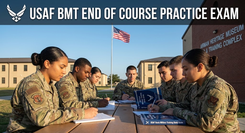 USAF Basic Military Training (BMT) End of Course Practice Exam Banner