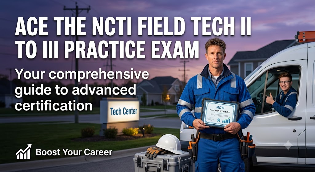 NCTI Field Tech II to III Practice Exam Banner