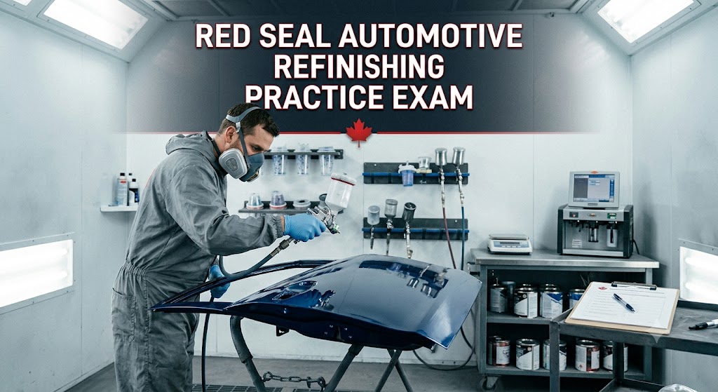 Red Seal Automotive Refinishing Technician Practice Exam Banner