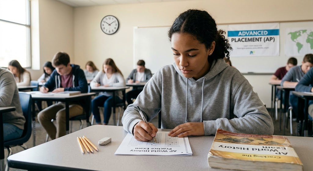 Advanced Placement (AP) World History Practice Exam Banner