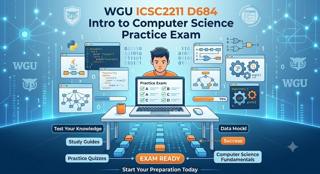 Western Governors University (WGU) ICSC2211 D684 Introduction to Computer Science Practice Test Banner