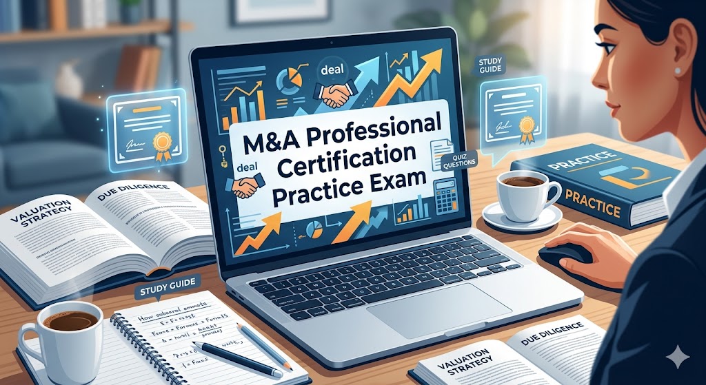 Mergers and Acquisitions (M&A) Professional Certification  Practice Test Banner