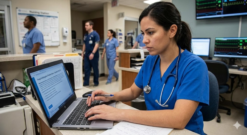 Focus on Delegating Prioritizing Triage Disaster Practice Test Banner