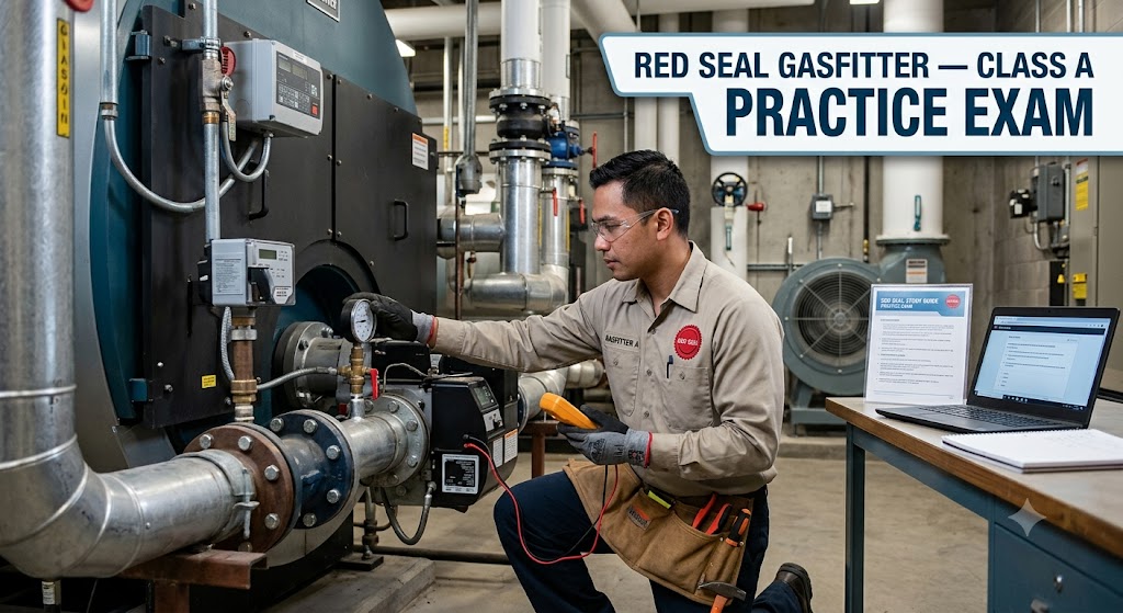 Red Seal Gasfitter — Class A Practice Exam Banner