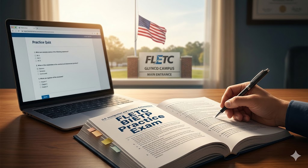 FLETC Basic Immigration Enforcement Training Program (BIETP) Practice Exam Banner