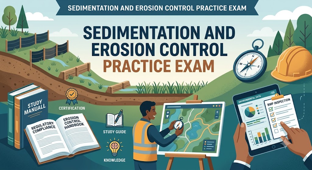 Sedimentation and Erosion Control Practice Exam Banner